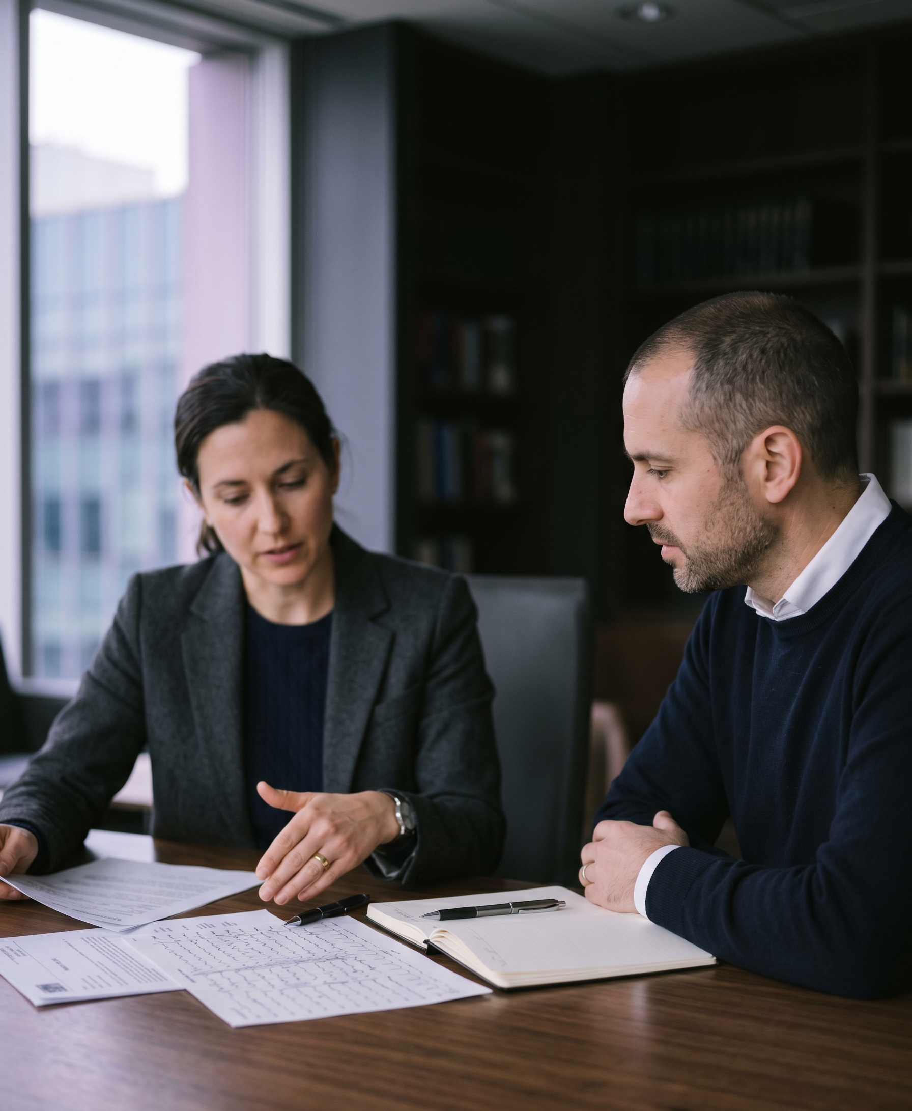 Physicians in clinical discussion